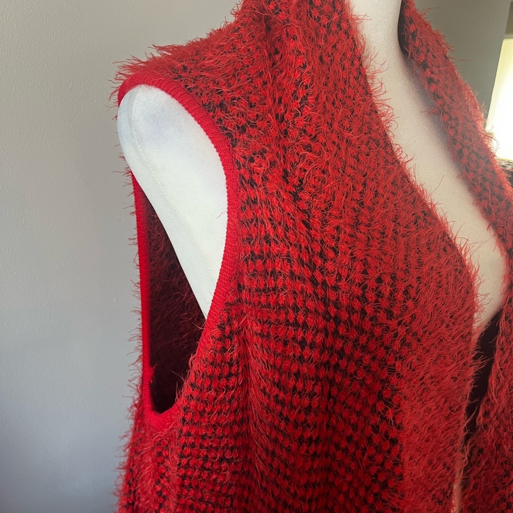 Cozy Red Women's Reversible Sweater